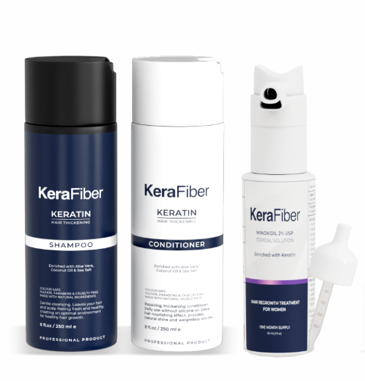 Hair Regrowth and Strengthening System for Women - KeraFiber UK